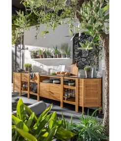 Dehner Schrank Southampton, 100 X 50 X 90 Cm -Gartengerätegeschäft 2806644 WE MO 001 OutdoorkuecheSouthampton