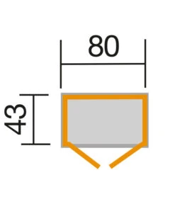 Weka Balkon-/Terrassenschrank 195, Ca. B80/H160/T43 Cm -Gartengerätegeschäft 2916005 WE DE 001 WekaTerrassenschrank