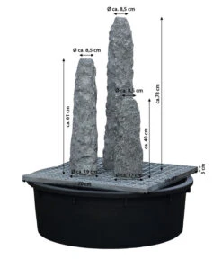 Dehner Granit-Gartenbrunnen Mountains, Ca. H83 Cm 6 Dehner Granit-Gartenbrunnen Mountains, Ca. H83 Cm -Gartengerätegeschäft 3253283 WE DE 002 DehnerGranitGartenbrunnenMountains25x25x80cm