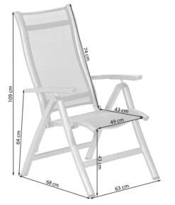 Dehner Klappsessel Chicago, Hochlehner 13 Dehner Klappsessel Chicago, Hochlehner -Gartengerätegeschäft 4210316 WE FS 001 SkizzeKlappsesselChicago