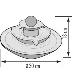 Seliger Zimmerbrunnen Pisa, Ca. Ø30/H18 Cm -Gartengerätegeschäft 4317376 WE DE 001 SeligerZimmerbrunnenPisaBlau