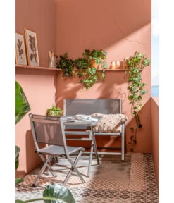 Dehner Klapptisch Chicago, Eckig -Gartengerätegeschäft 4422382 6701544 6701783 WE MO 001 BalkongruppeChicago