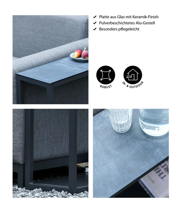 Dehner Beistelltisch Amsterdam, Ca. B75/H54/T23 Cm 5 Dehner Beistelltisch Amsterdam, Ca. B75/H54/T23 Cm – Bild 5