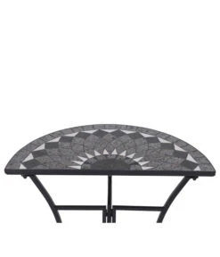 Siena Garden Mosaiktisch Como Halbrund, Ca. B35/H71/T70 Cm -Gartengerätegeschäft 4498796 WE DE 001 TischComoH71cm