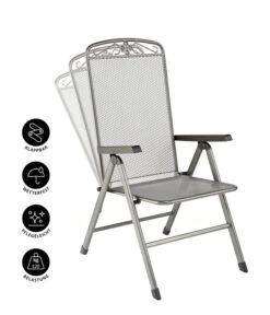 MWH Klapp-Gartensessel Savoy -Gartengerätegeschäft 5312095 WE IG 001 KLAPPSESSELSAVOYEGRAU