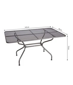 Royal Garden Streckmetall-Gartentisch, Ca. B145/H74/T90 Cm -Gartengerätegeschäft 5312822 WE BG 001 MwhStreckmetallGartentischStreckmetallTisch145X90cmERaug