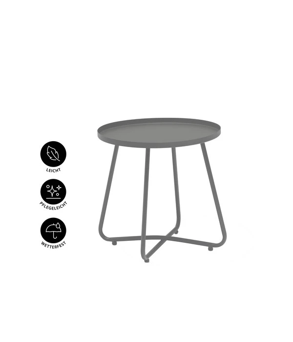 Dehner Beistelltisch Ibiza, Ca. Ø45/H45 Cm 2 Dehner Beistelltisch Ibiza, Ca. Ø45/H45 Cm – Bild 2