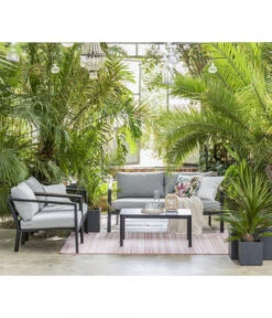 Dehner Alu-Lounge New York, 4-teilig -Gartengerätegeschäft 6670954 WE MO 002 DehnerAluLoungeNewYork