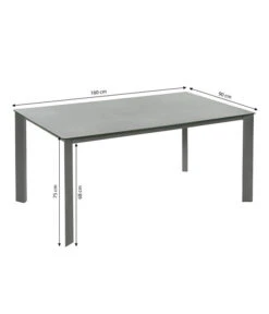 Dehner Gartentisch Nancy, Ca. B160/H75/T90 Cm 15 Dehner Gartentisch Nancy, Ca. B160/H75/T90 Cm -Gartengerätegeschäft 6701734 WE BG 001 TischNancy