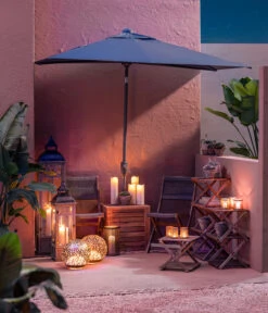 Dehner Schirmbox Macao -Gartengerätegeschäft 6703243 WE MO 001 Outdoorbeleuchtung