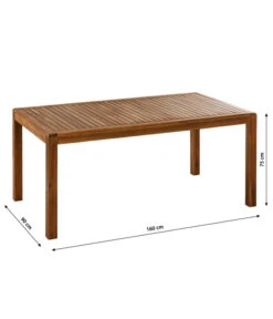 Dehner Gartentisch Lima, Ca. B160/H75/T90 Cm -Gartengerätegeschäft 6708713 WE BG 001 TischLima