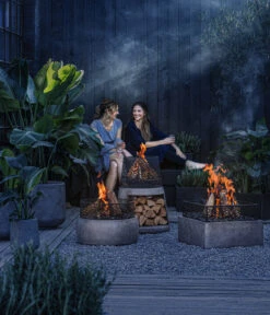 Feuerschale Gran Canaria, Ca. Ø54/H72 Cm -Gartengerätegeschäft 6870513 WE MO 001 Feuerschalen