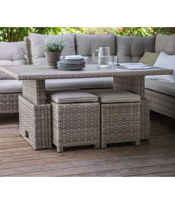 Dehner Geflechtlounge Bologna, 5-teilig 8 Dehner Geflechtlounge Bologna, 5-teilig – Bild 8