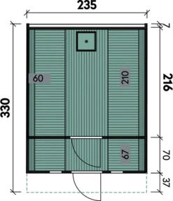 Wolff Finnhaus Saunafass 330 De Luxe Bausatz, Thermoholz, Ca. B235/H242/T330 Cm -Gartengerätegeschäft 6934046 WE DE 001 FinnhausSaunafass330