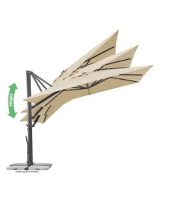 Schneider Ampelschirm Rhodos Smart, Quadratisch, Ca. B300/T300 Cm -Gartengerätegeschäft 6953384 6953434 WE IG 003 SchneiderAmpelschirmRhodosSmart