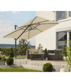 Schneider Ampelschirm Rhodos Smart, Quadratisch, Ca. B300/T300 Cm -Gartengerätegeschäft 6953384 WE MO 001 SchneiderAmpelschirmRhodosSmartnatur