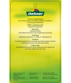 Zwetschge 'Kulinaria-Toptaste' -Gartengerätegeschäft 7763881 ZwetscheKulinariaToptaste Etikett 2